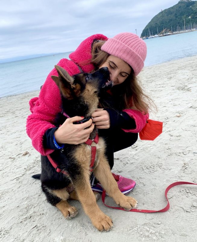 larca di ruth with dog