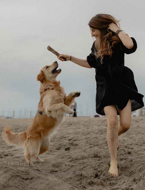 Luna and Ruth at the beach